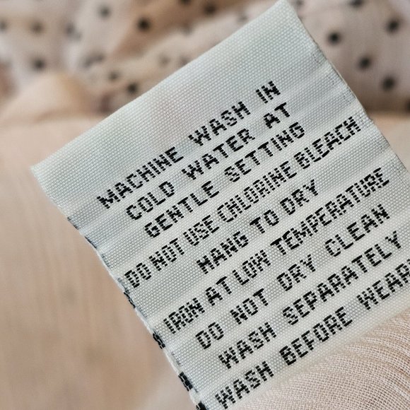 Y2K Large Light Pink Chirron Swiss Dot Blouse Pontuck Pleats Sheer Cap Sleeve - Picture 8 of 9